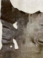 画像7: ホース ヘアー　ブラウン　型押し　馬革毛付き　ホースレザー　本革 (7)