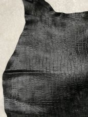 画像6: ホース ヘアー　ブラック　型押し　馬革毛付き　ホースレザー　本革 (6)