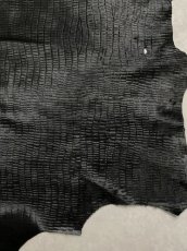 画像8: ホース ヘアー　ブラック　型押し　馬革毛付き　ホースレザー　本革 (8)