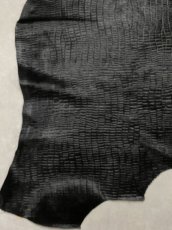 画像9: ホース ヘアー　ブラック　型押し　馬革毛付き　ホースレザー　本革 (9)