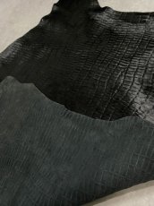 画像11: ホース ヘアー　ブラック　型押し　馬革毛付き　ホースレザー　本革 (11)