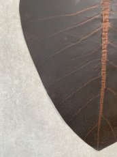 画像3: beLEAF  リーフレザー　ブラウンブロス　SSサイズ　葉っぱの革　クワズイモ　エコロジーレザー (3)