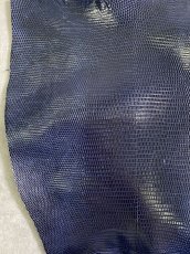 画像3: トカゲ革　リザード　ネイビー　29cm (3)